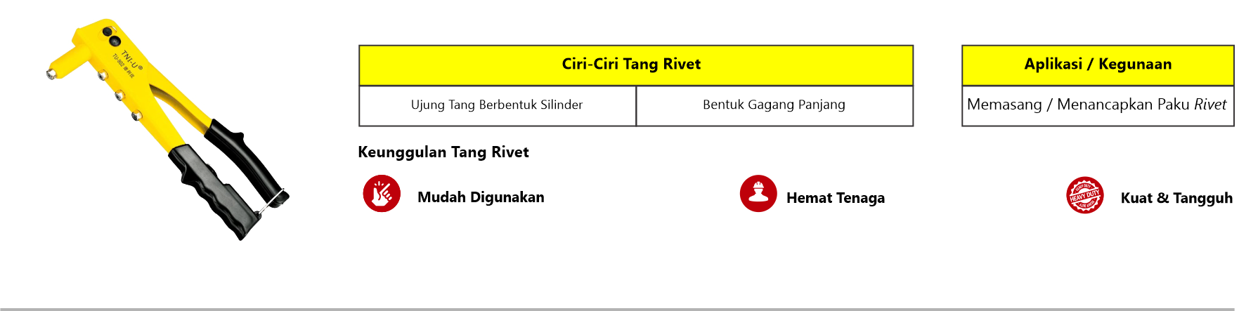 Tang rivet